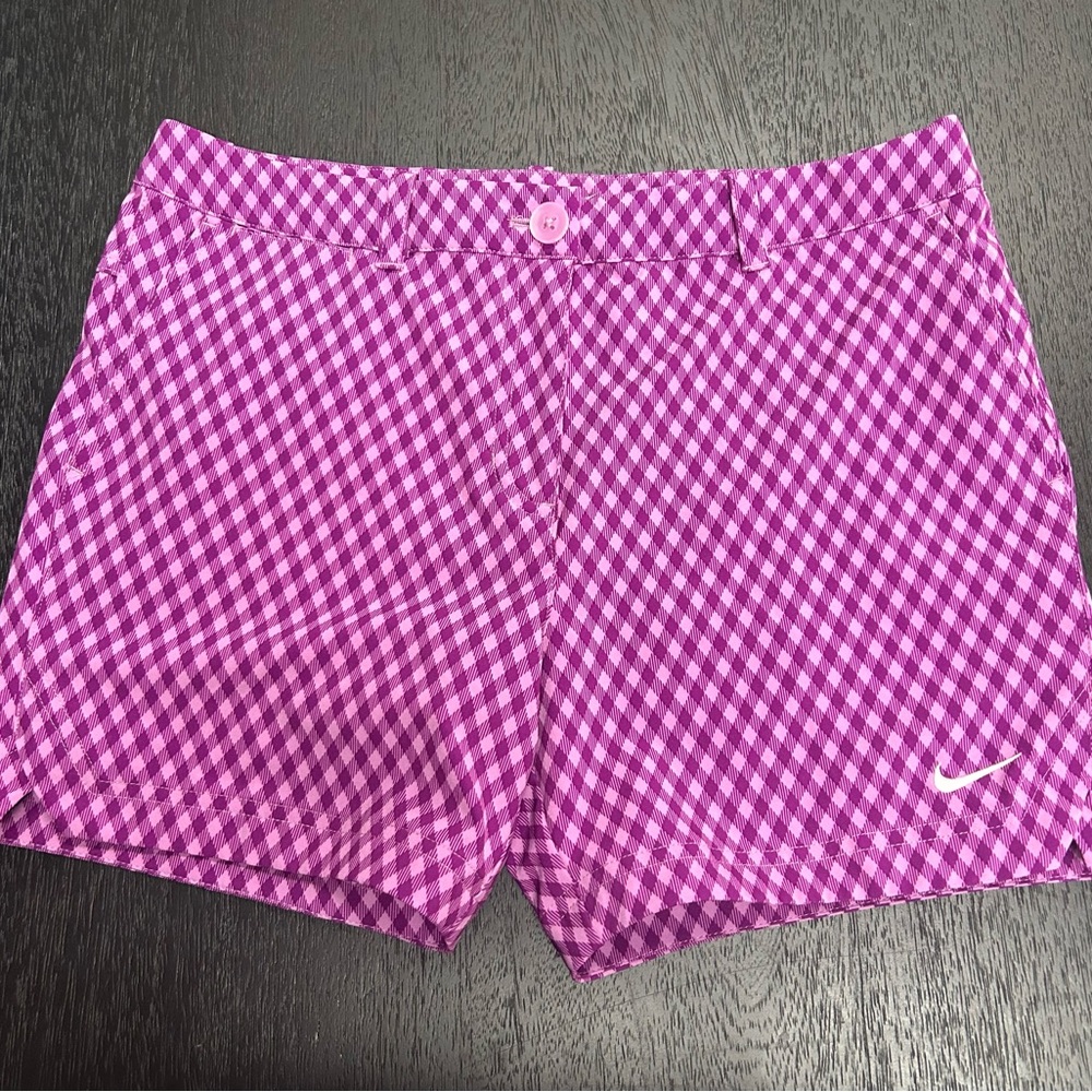 Nike Golf Shorts Women XL Purple Stretch Flat Front Pockets SOLD 🎉